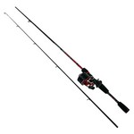 Abu Garcia 1365459 Abumatic SX Combo 3.6:1 Gear Ratio, 6' 2pc Rod, 6-12lb Line Rate, Ambidextrous 
