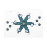 Allen Company 2023 Archery Target First-To-Ten Paper Target with Pins