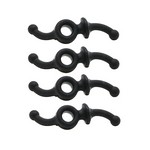 Apex Gear AG460B Apex Doubled Down String Silencer Black, 4 Pack