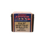 Barnes Bullets 30220 25 Caliber Bullets Tipped Triple-Shock X, 100 Grains, Spitzer Boat Tail (SBT) Lead-Free, Per 50
