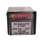 Barnes Bullets 30262 270 Caliber Bullets Long-Range Hunting, 129 Grains, LRX Boat Tail (LRXBT), Per 50
