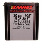 Barnes Bullets 30318 30 Caliber Bullets Long-Range Hunting, 175 Grains, LRX Boat Tail (LRXBT), Per 50