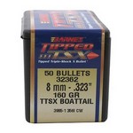 Barnes Bullets 30400 323 Caliber/8mm Bullets Tipped Triple-Shock X 160 Gr Boat Tail, Per 50 
