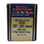 Barnes Bullets 30434 338 Lapua Magnum Bullets Long-Range Hunting, 265 Grains, LRX Boat Tail (LRXBT), Per 50
