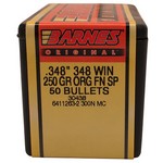 Barnes Bullets 30438 348 Caliber Bulets Original, 250 Grains, Flat Nose Flat Base (FNFB), Per 50