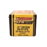 Barnes Bullets 30554 460 Smith & Wesson Caliber Bullets XPB Handgun, 200 Grains, Solid Copper Hollow Point (SCHP) Lead-Free, Per 20