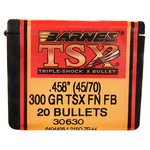 Barnes Bullets 30630 45-70 Government Caliber Bullets Triple-Shock X, 250 Grains, Flat Nose (FN) Lead-Free, Per 20