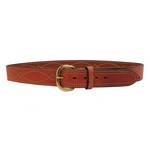 Bianchi 12291 B9 Fancy Stitched Belt Tan, 36
