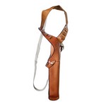 Bianchi 12365 X15 Plain Tan Shoulder Holster Plain Tan, Right Hand, Size 04