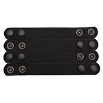 Bianchi 15635 6406 Ranger Belt Keepers (4 Pack) Black, Snap