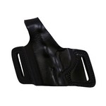 Bianchi 15715 5 Black Widow Leather Holster Plain Black, Size 10, Left Hand