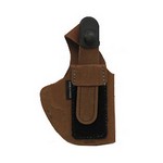 Bianchi 19037 6D Deluxe Waistband Holster Natural Suede, Size 09A, Left Hand