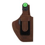 Bianchi 19041 6D Deluxe Waistband Holster Natural Suede, Size 17, Left Hand