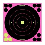 Birchwood Casey 34808 ShootNC Pink Bull's-eye Target 8