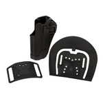 BlackHawk! 410503BK-L Serpa CQC, Belt & Paddle Holster Left Hand, Plain Matte Black Finish, 1911/Clones