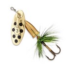 Blue Fox VBF0258 Vibrax Bullet Fly 0 Blade Size, 1/8 oz, Gold/Fluorescent Yellow, Package of 1