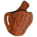 Browning 12904012 Leather Holster 1911-22/1911-380, Multi-Angle Open Top, Tan