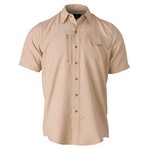 Browning 3010765802 Phenix Shooting Shirt Short Sleeve, Khaki, Medium