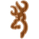 Browning 3922699658 Decal Wood Buckmark