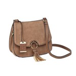 Bulldog Cases BDP-034 Cross Body Style Purse with Holster, Camel Suede