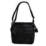 Bulldog Cases BDP-038 Cross Body Style Purse with Holster Large, Black