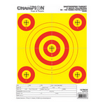 Champion Traps and Targets 45562 Shotkeeper 5 Bulls Bright Yellow/Red (Per 12)