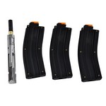 CMMG, Inc 22BA6AE 22 LR AR Conversion Kit Bravo, (3) 10 Round Magazines, Gray