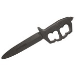 Cold Steel 92R80TPZ Rubber Training Trench Knife, Double Edge