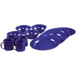 Coleman 2000016404 Enamelware Dining Set 12 Piece, Blue 