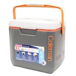 Coleman 3000002008 Cooler Dark Gray/Orange/Light Grey, Overmold, 28 Quart