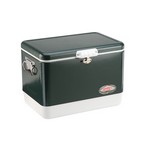 Coleman 3000003096 Cooler Steel Belted Green, 54 Quart