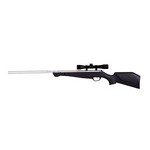 Crosman CSLV17SX Silver Fox Air Rifle with Synthetic Stck and 4x 32mm Scope .177 Caliber Pellet 