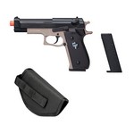 Crosman GFRAP22KT Recon Kit, 6mm Spring Powered Combat Pistol, Dark Earth/Black 