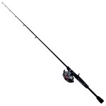 Daiwa DTE100-B/F602M D-Turbo Spincast PMC Combo 1 Bearing, 6' Length, 2 Piece Rod, Medium Power
