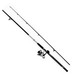Daiwa DWB50-B/F1102M D-Wave Saltwater Spinning Combo 1 Bearing, 11' Length, 2 Piece Rod, Medium Power, Fiberglass Blank Material