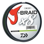 Daiwa JB8U40-300CH J-Braid Braided Line 40 lbs Tested, 330 Yards/300m Filler Spool, Chartreuse