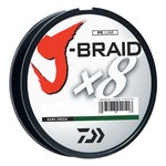 Daiwa JB8U8-300DG J-Braid Braided Line 8 lbs Tested, 330 Yards/300m Filler Spool, Dark Green