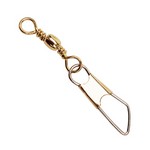 Eagle Claw 01041-005 Brass Barrel Swivel w/Safety Snap Size 5 (Per 5)