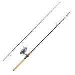 Eagle Claw BD76MHS2C Diamond Series IM-6 Graphite Spinning Rod Combo, 7'6