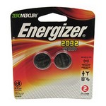 Energizer 2032BP-2 Lithium Coin #2032 3Volt (2-pack) 