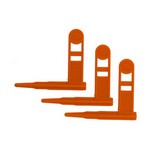Ergo 4984-3PK-OR Safety Chamber Flag Orange, 3-Pack