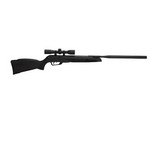 Gamo 6110067854 Wildcat Whisper .177 Caliber, Single Shot, Black Synthetic stock with 4x32mm Scope