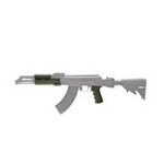 Hogue 74208 AK-47 Rubber Grip Standard w/Forend Olive Drab Green