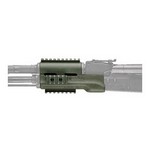 Hogue 74804 AK-47 Overmolded Forend Standard, Rubber Grip Area, Ghillie Green