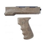 Hogue 74918 AK-47 Rubber Grip Yugo Style w/Forend, Ghillie Earth