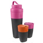 Light My Fire S-PD-KIT-FU-ORG Pack Up Drink Kit Fuchsia and Orange