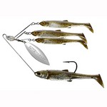 LiveTarget Lures MNSR14LG852 Baitball Spinner Rig Freshwater, Large, 1'-15' Depth, 1/2 oz Weight, Green Pumpkin/Silver, Per 1