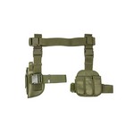 NCStar CV2908G 3 Piece Drop Leg Holster/Mag Holder Green