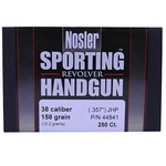 Nosler 44841 380 Caliber Sporting Handgun Bullets, 158 Grains, Jacketed Hollow Point, Per 250 