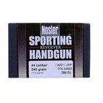 Nosler 44842 44 Caliber Bullets Sporting Handgun, 240 Grains, Jacketed Hollow Point, Per 250